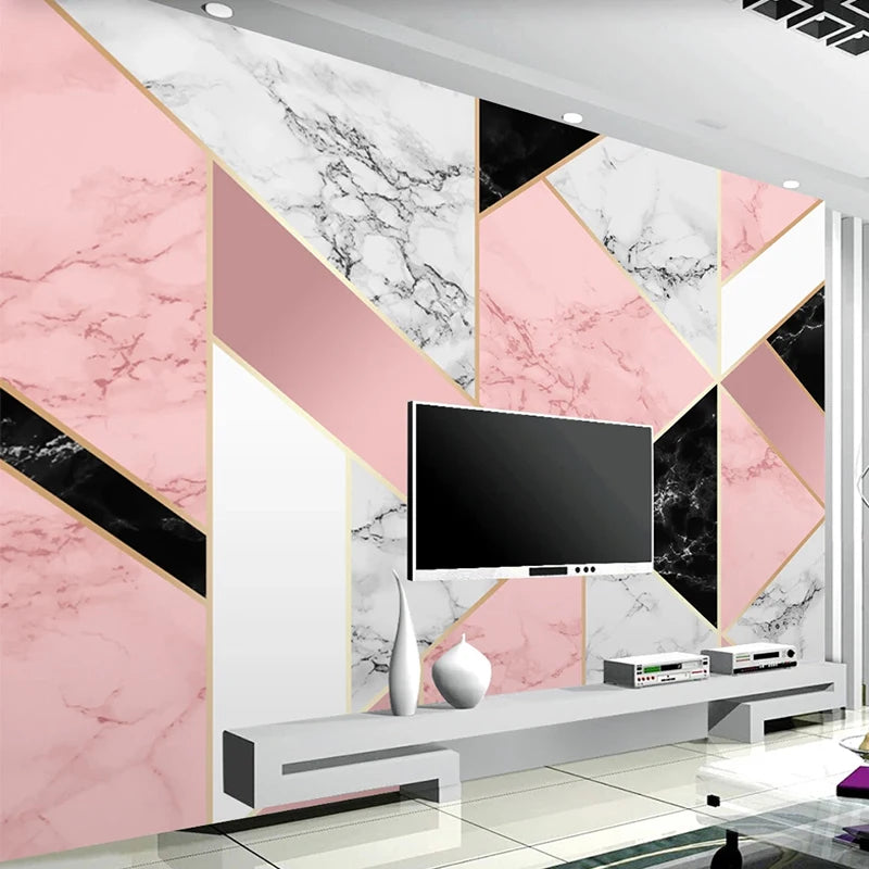 Abstract Geometric Wall Paper Home Decor