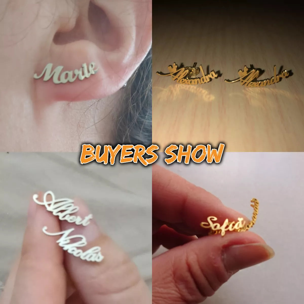 Personalized Stainless Steel Earrings For Women