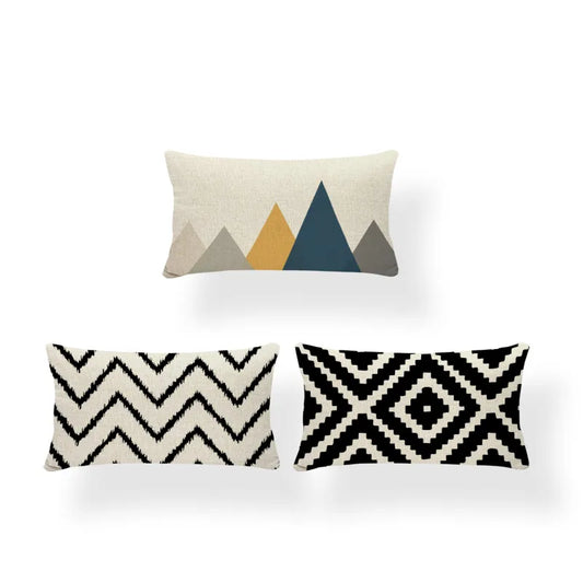 Rectangle Cushion Cover Geometry Pillow Cover