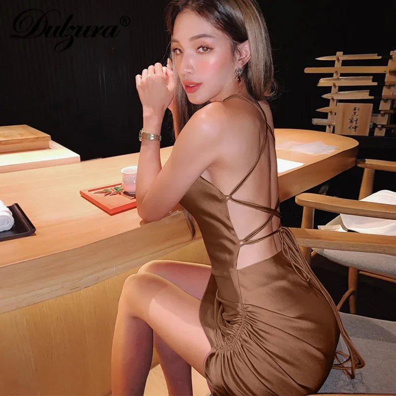 Backless Bodycon Sexy Party Elegant Mini Dress