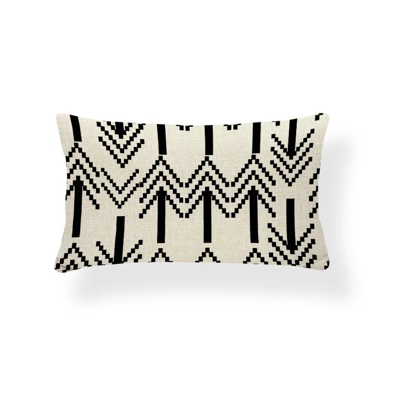 Rectangle Cushion Cover Geometry Pillow Cover