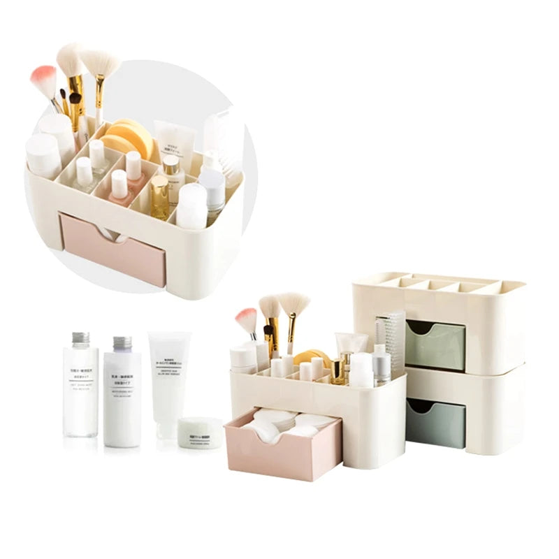 Desktop Makeup Organizer Drawers