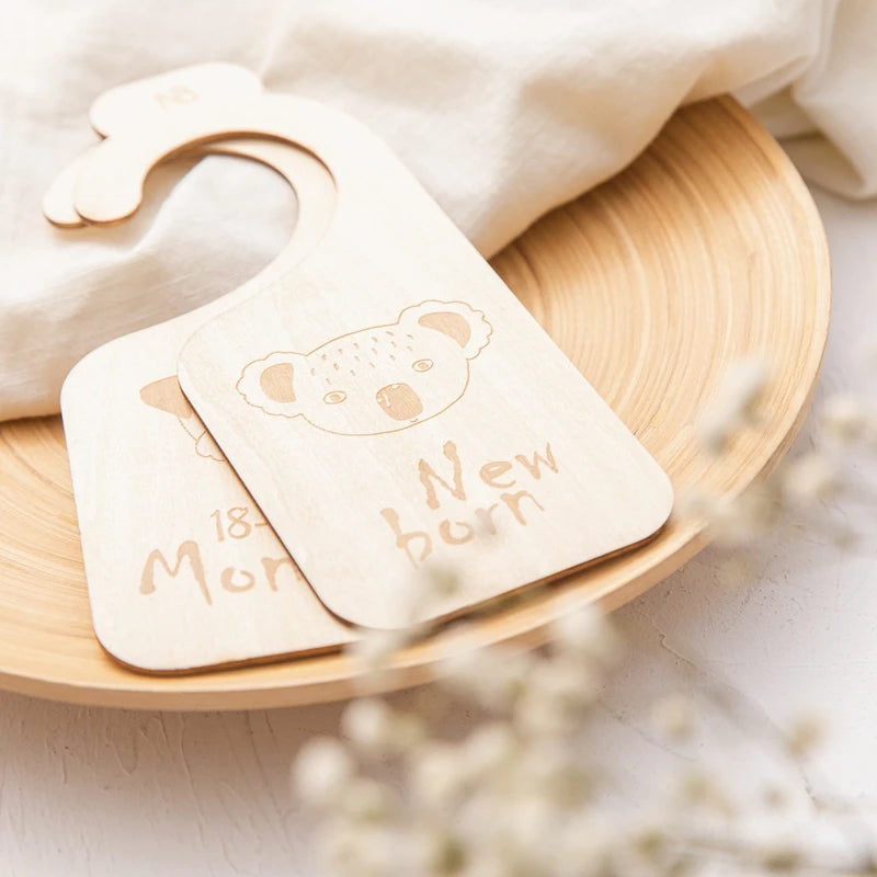 Wooden Baby Closet Dividers - Nursery Clothes Organizers