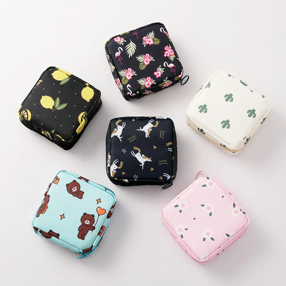 Cute Bear Large Capacity Sanitary Napkin Storage Bags