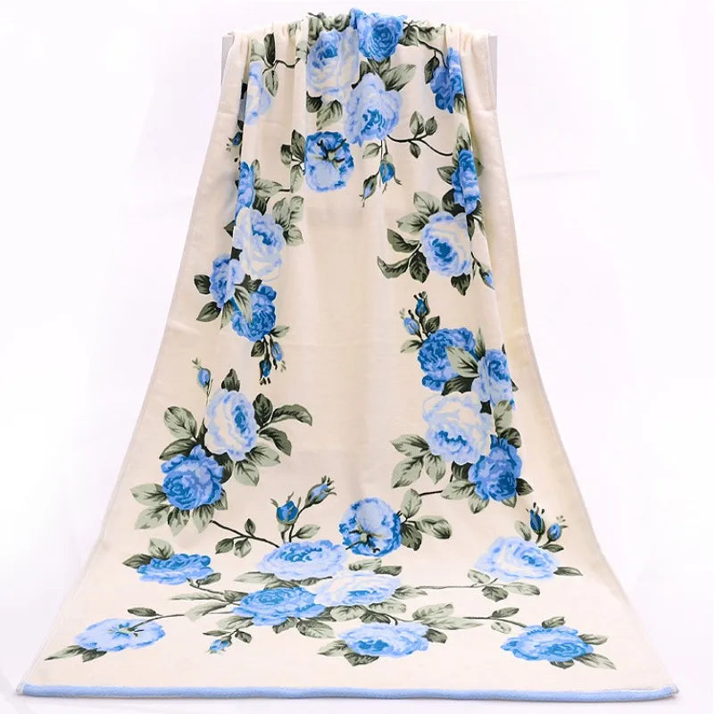 Women Peony Bathroom Towel