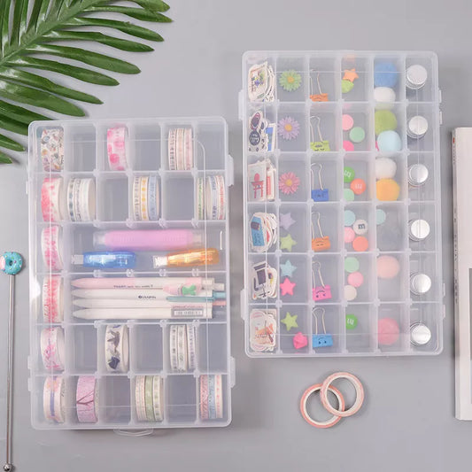 Craft Organizer Box with 36 Removable Grids