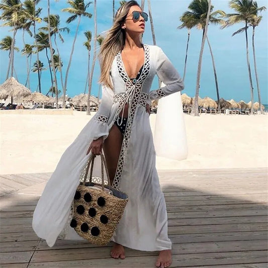 Bohemian Printed Cover-ups Sexy Summer Beach Dress