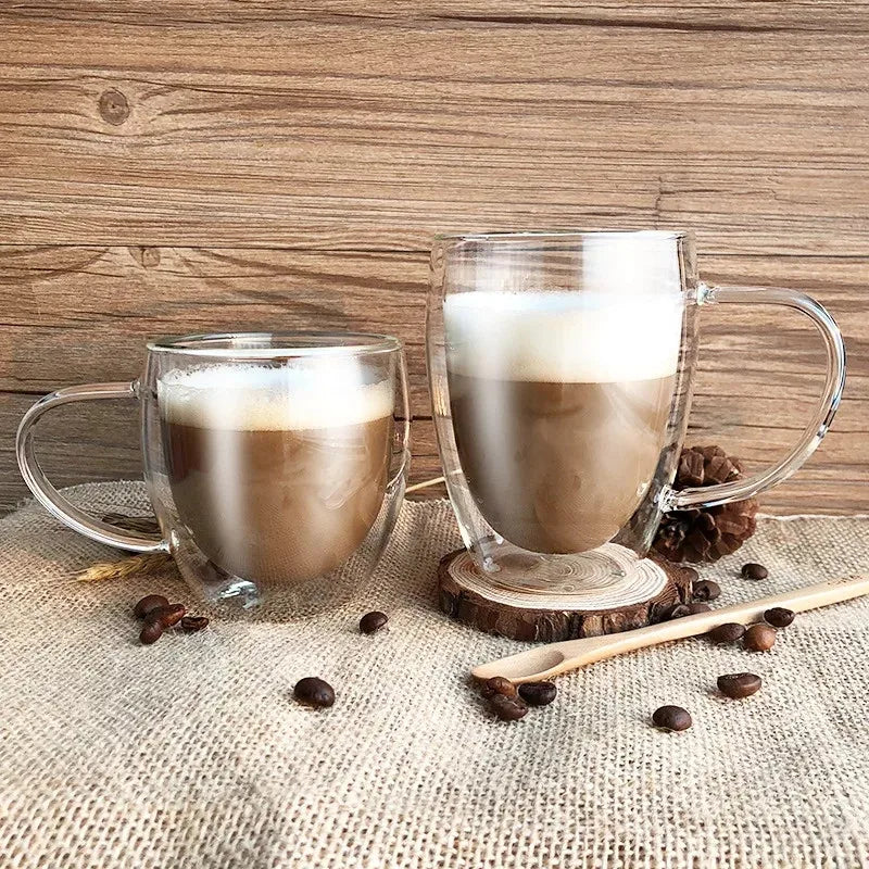 Double Wall Glass Cups Espresso Coffee Mug