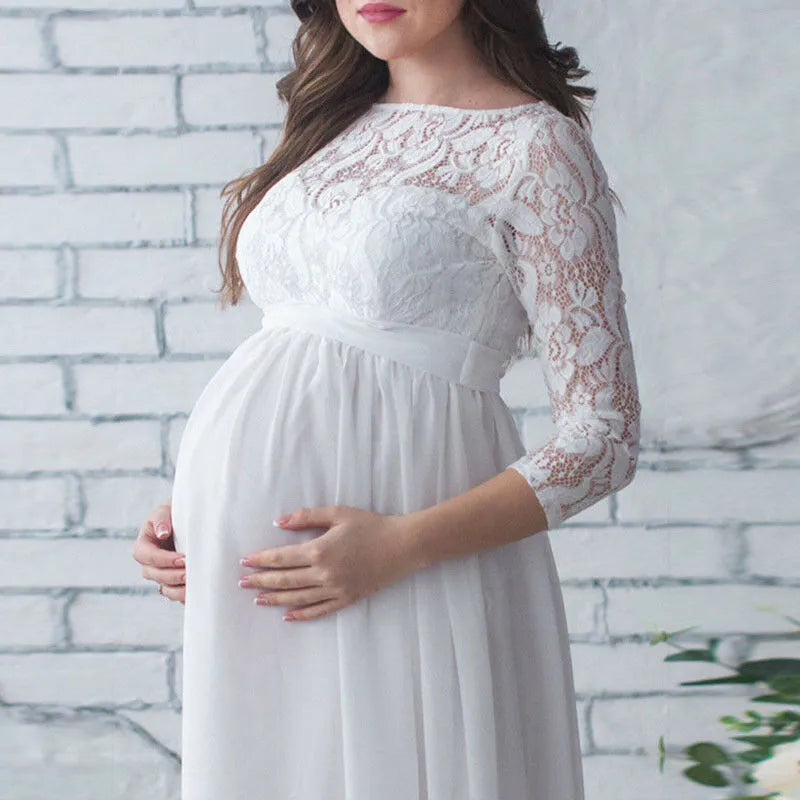 Women Pregnancy Lace Dress