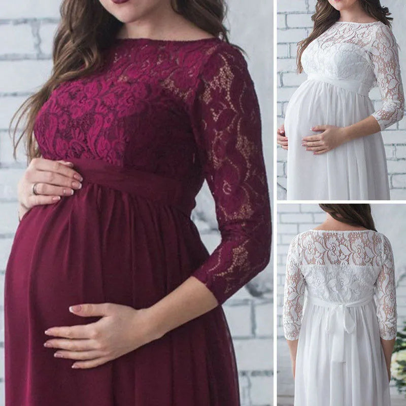 Women Pregnancy Lace Dress