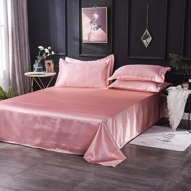 Flat Sheet Silky Queen & King Bed Sheets