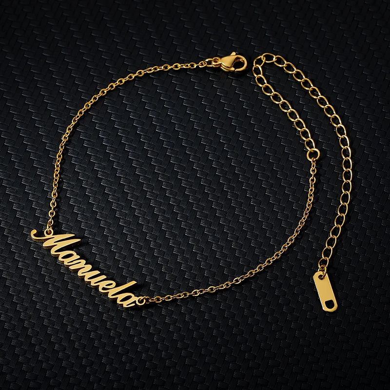 Customized Name Anklets For Women