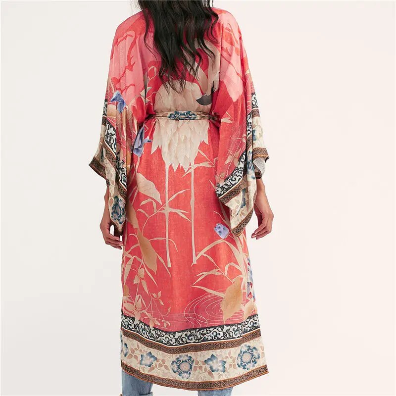 Bohemian Printed Cover-ups Sexy Summer Beach Dress