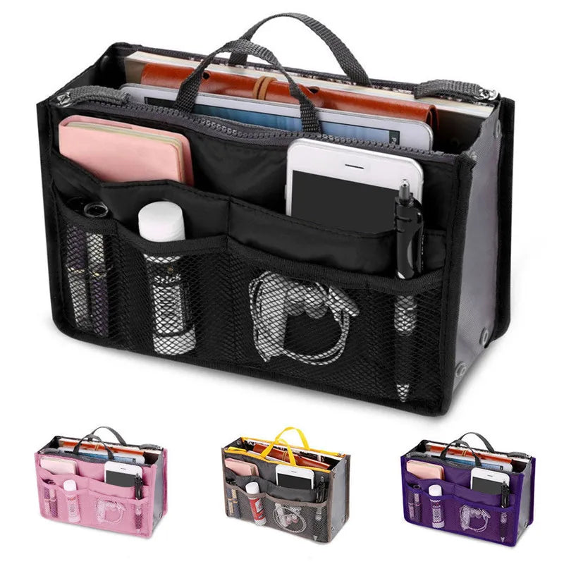 Women Foldable Organizer Handbag Travel Bag