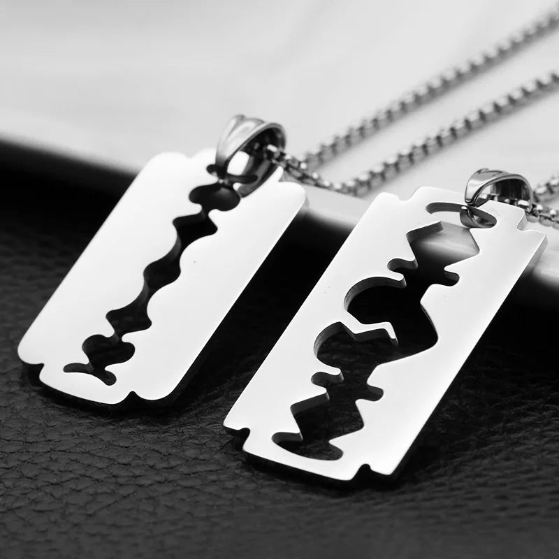 Stainless Steel Blade Pendant Jewelry Gifts