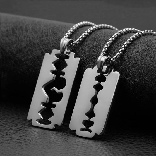 Stainless Steel Blade Pendant Jewelry Gifts