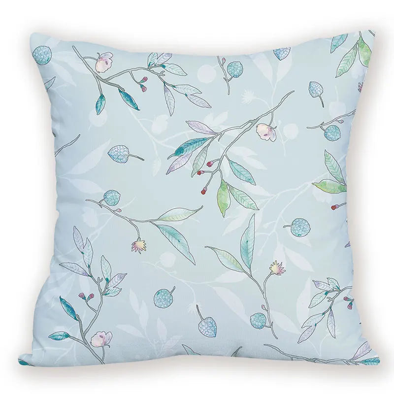 Flower White Comfortable Cushions Cover