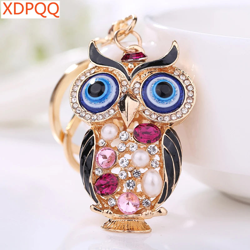 Jewelry Keychain Owl Keyring Gift Wallet Car Pendant