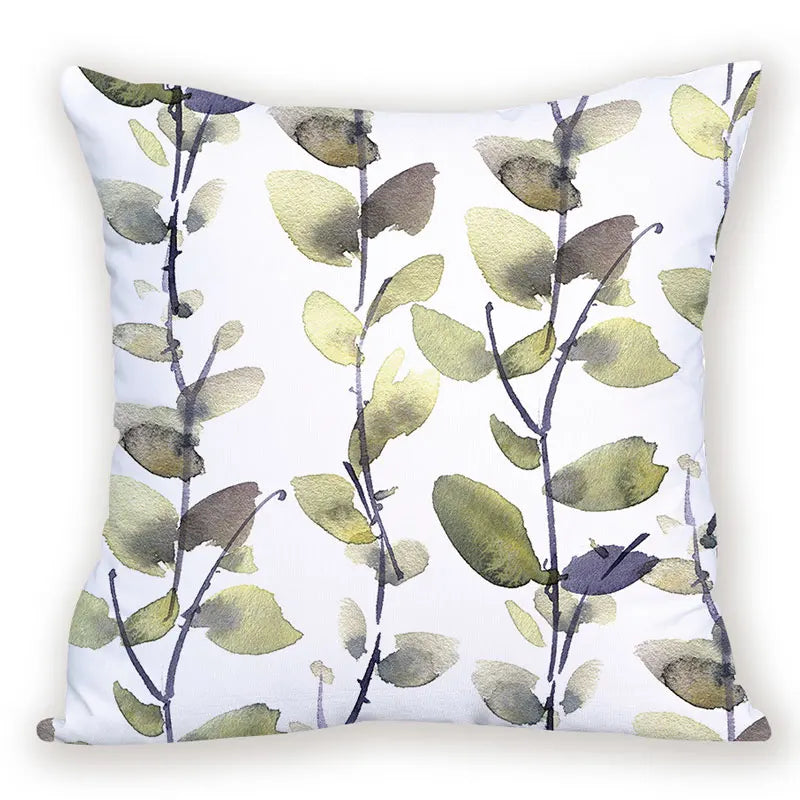 Flower White Comfortable Cushions Cover