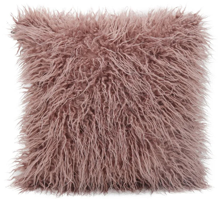 Furry Long Hair Cushion Princess Pillow bed Sofa Decor