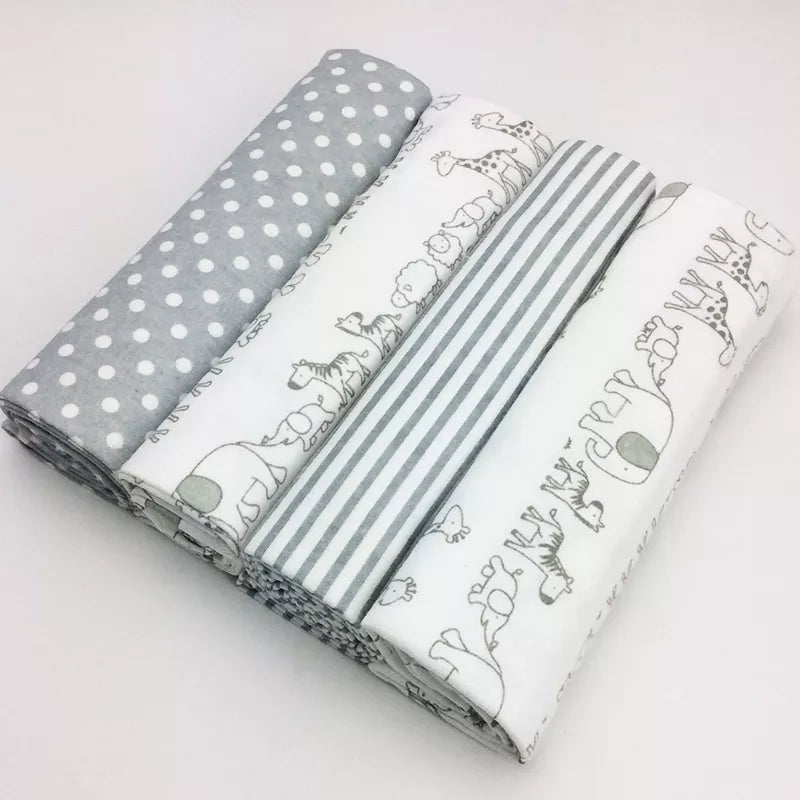 100%cotton flannel receiving baby blanket