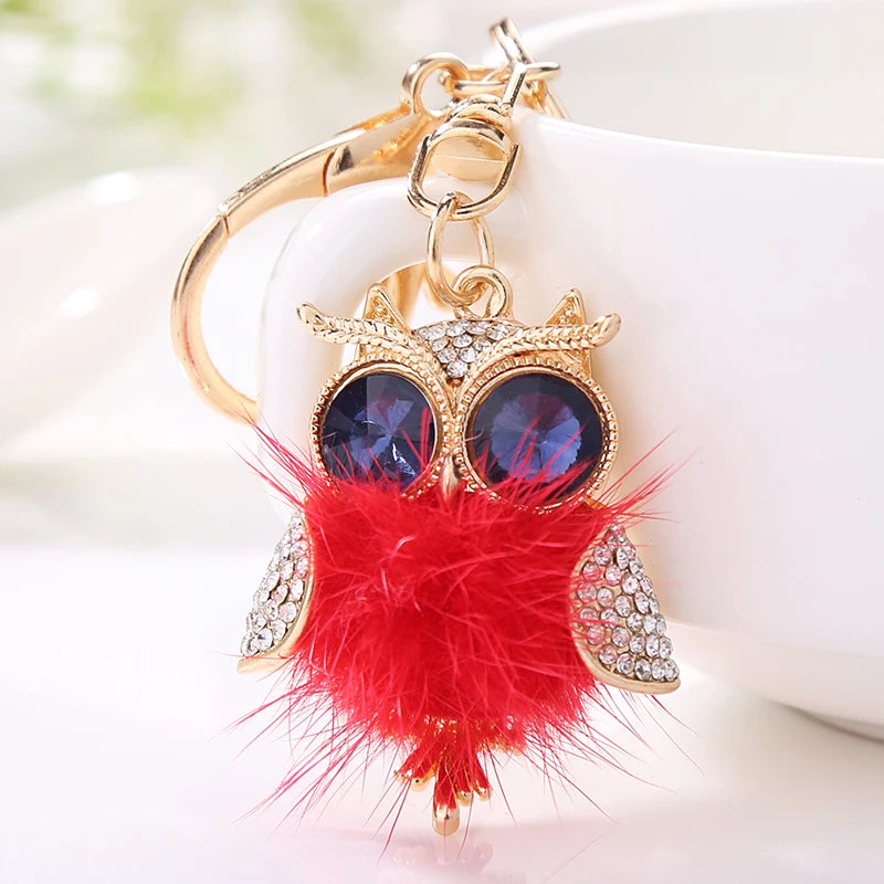 Jewelry Keychain Owl Keyring Gift Wallet Car Pendant