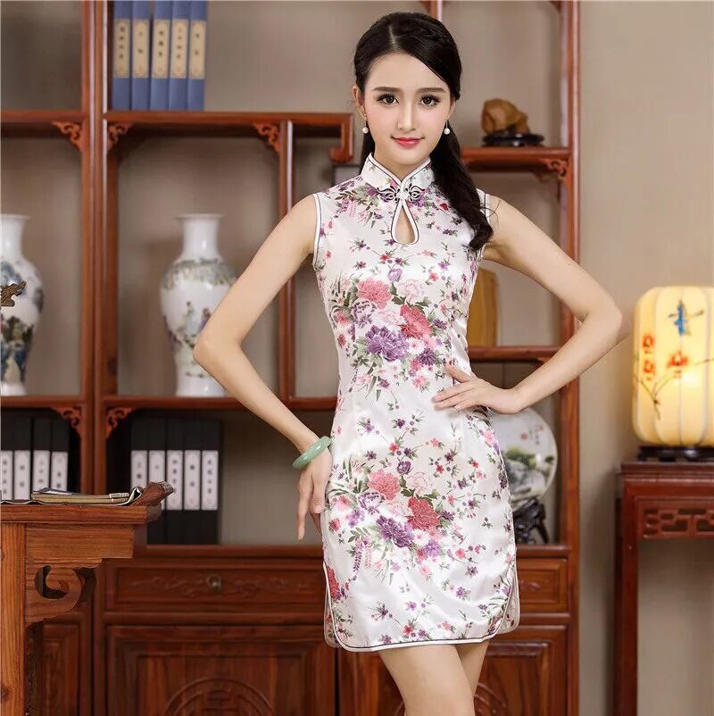 New Arrival Short Style Traditional Chinese Mini Dress