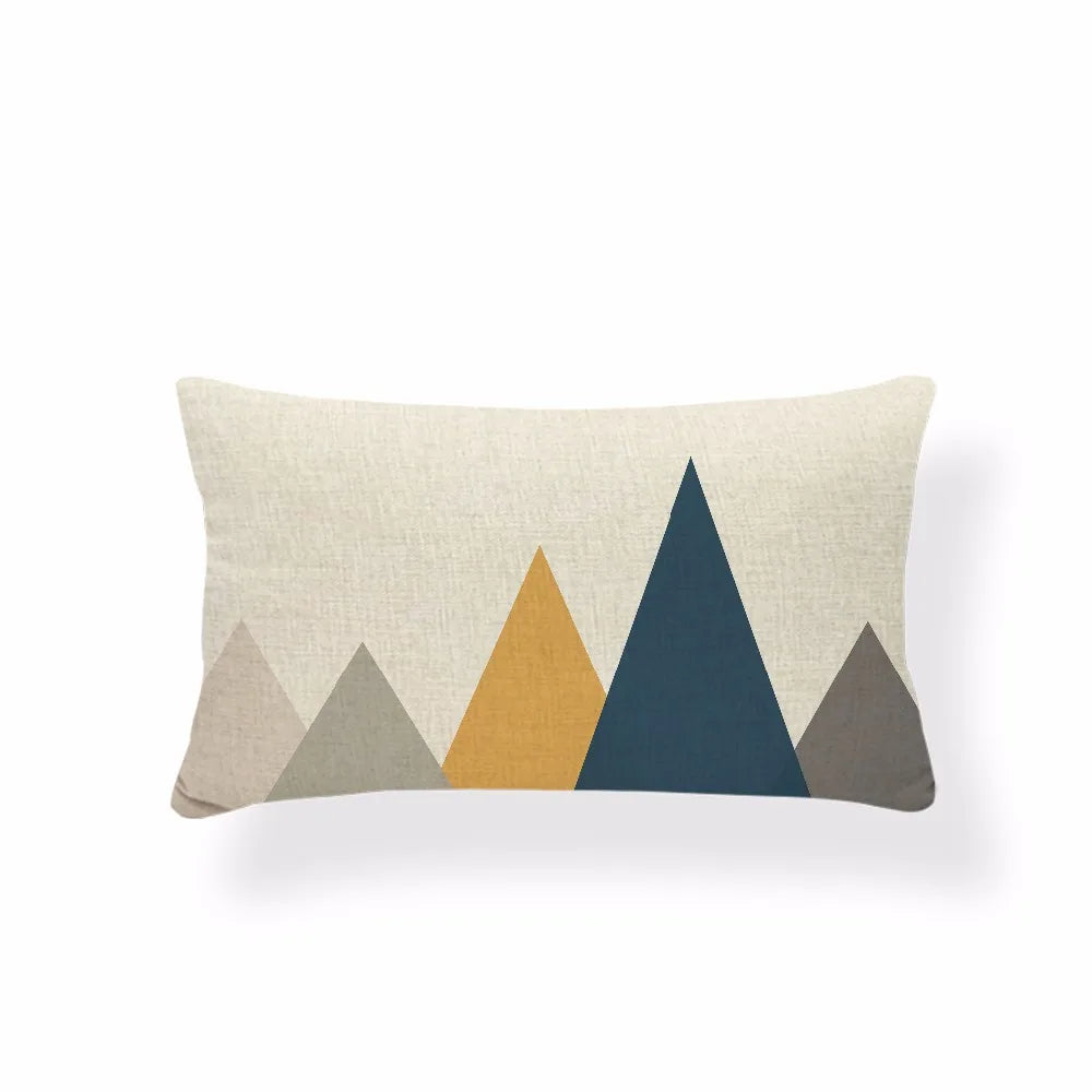 Rectangle Cushion Cover Geometry Pillow Cover