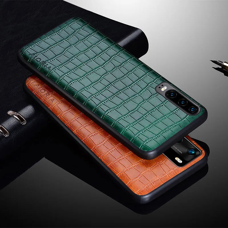 Luxury Crocodile Leather Case For phones