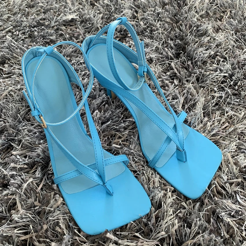 Narrow Band High Heel Sandals