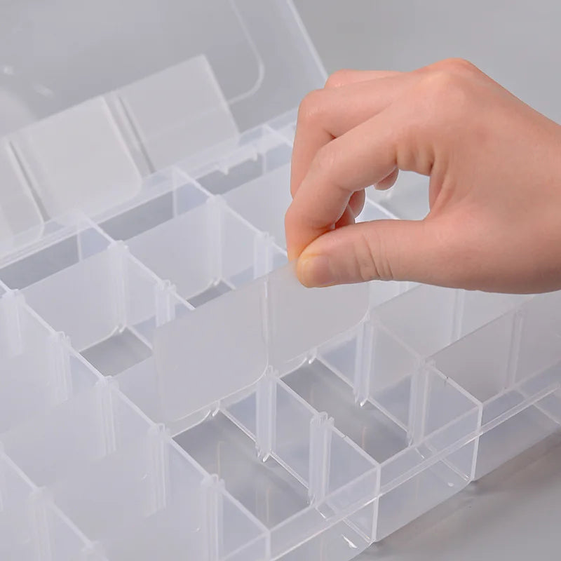 Craft Organizer Box with 36 Removable Grids