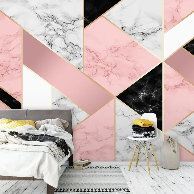 Abstract Geometric Wall Paper Home Decor