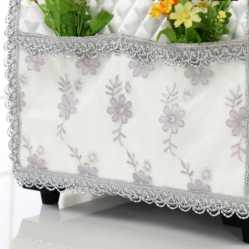 Lace Fabric Dust Cover Microwave Case Towel