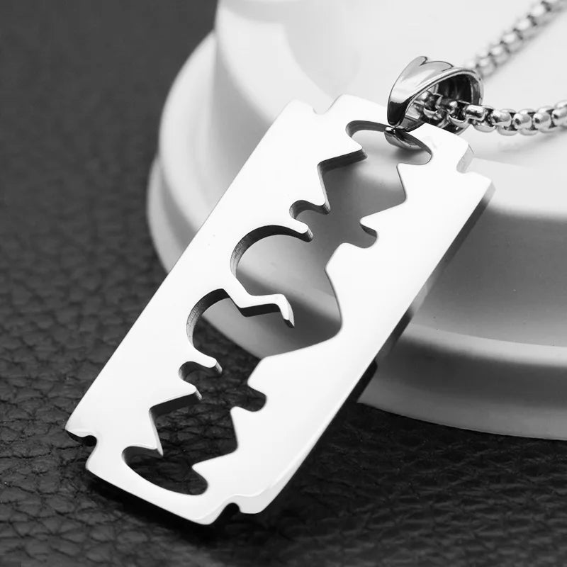 Stainless Steel Blade Pendant Jewelry Gifts