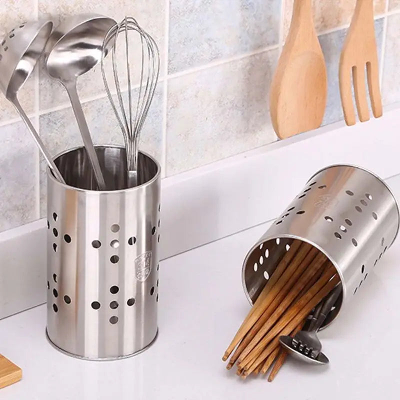 Stainless Steel Kitchen Cooking Utensil Holder