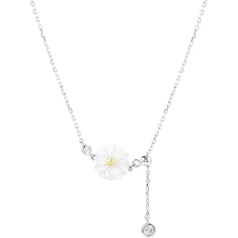 New Fashion Cute Daisy Pendant Clavicle Chain Jewelry Gift