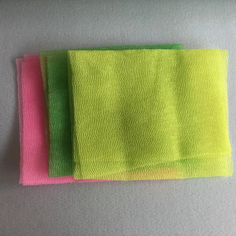 Exfoliating Wash Cloth - Nylon Bath Towel for Skin Polishing