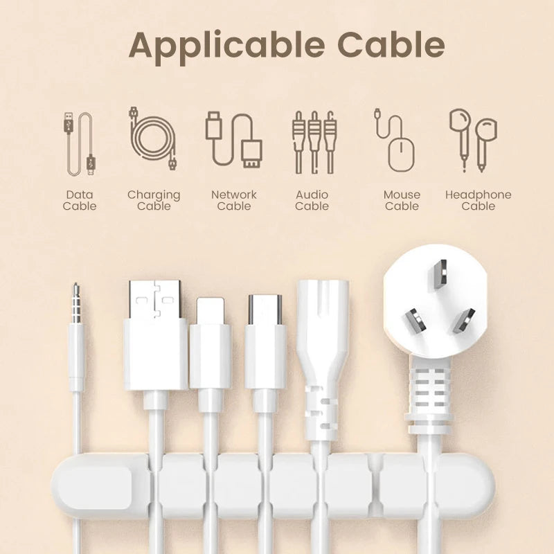 Cable Organiser Management Flexible Cord