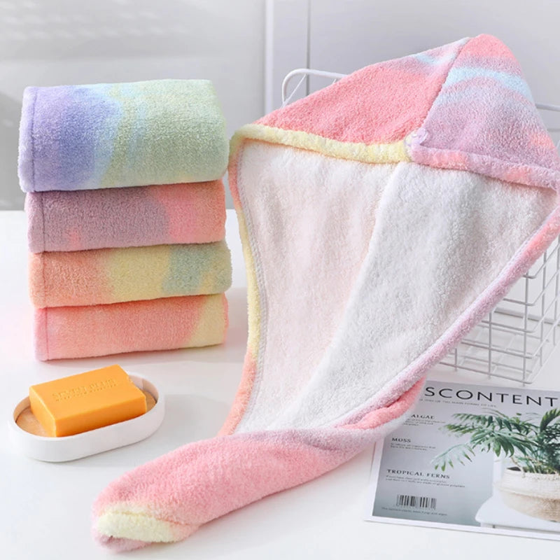 Rainbow Microfiber Bath Towel For Woman