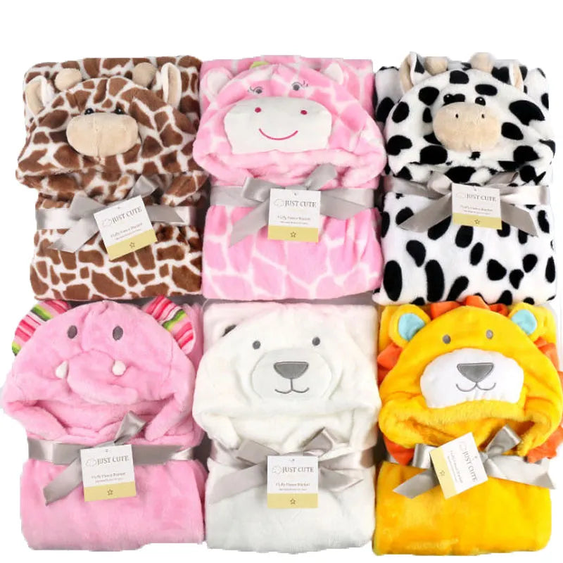 Lovely fleece baby bath towel