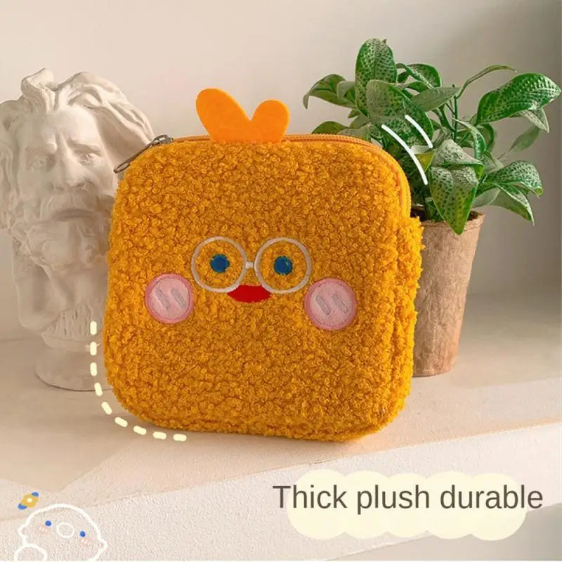 Travel Cute Plush Sanitary Napkin Storage Bag