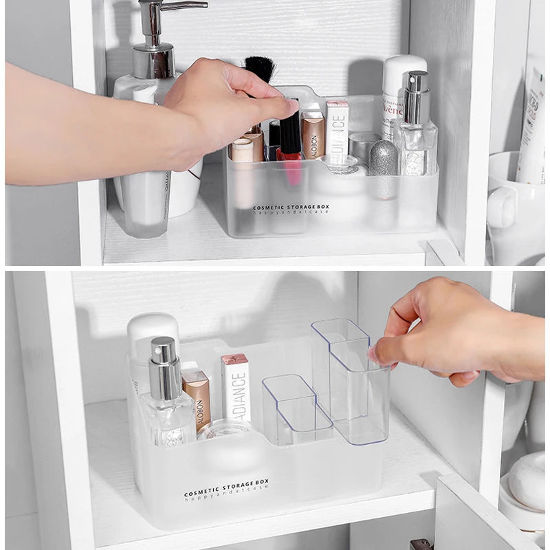 Plastic Box For Skincare Lipstick Brush Holder