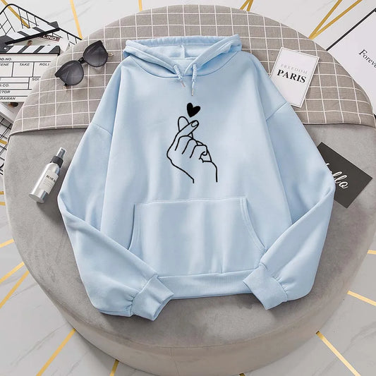 Women Casual Fashion Hoodie Long Sleeve Female Pullovers Streetwear