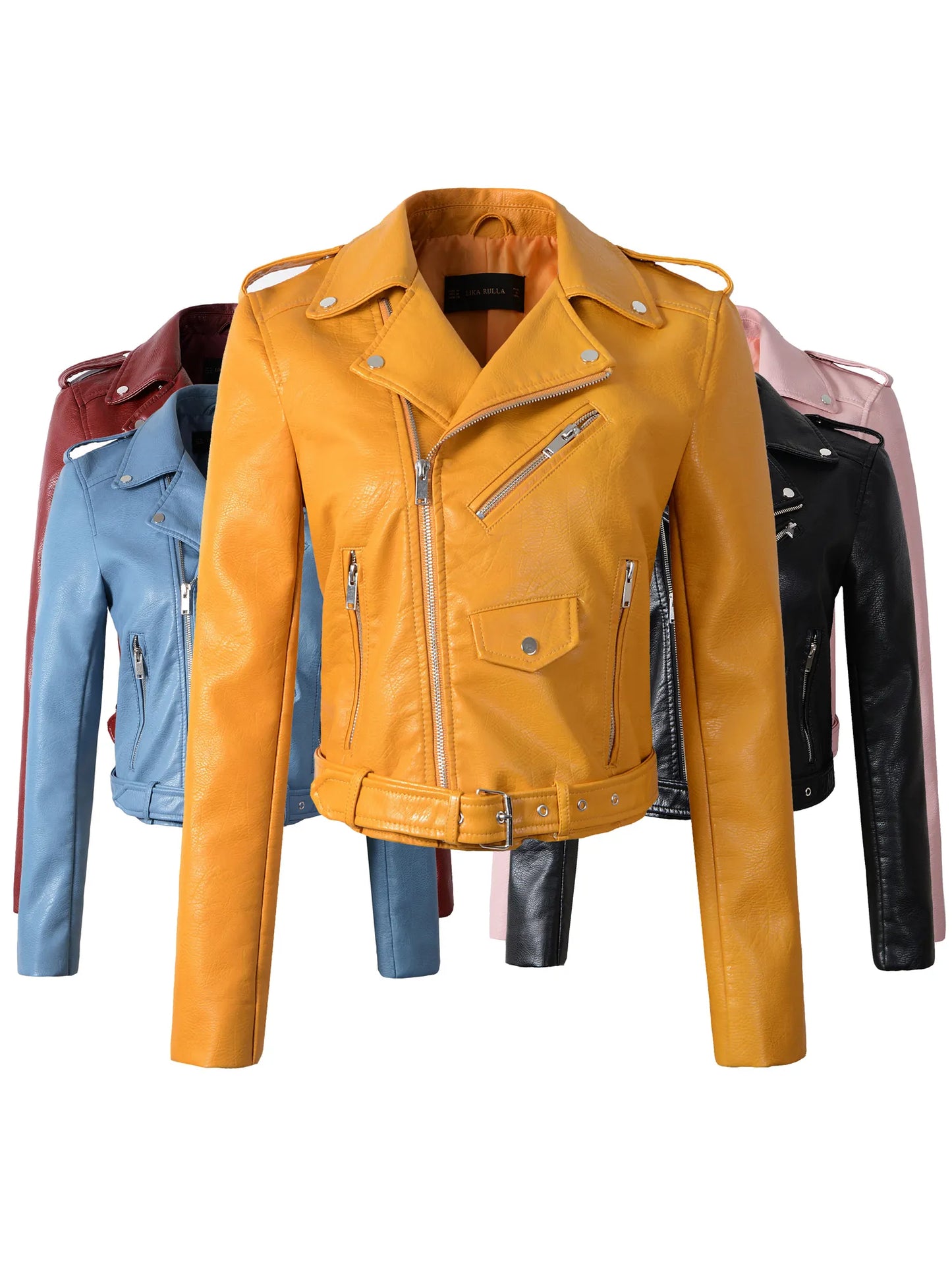 New brand Winter Motorcycle Women Leather Jacket