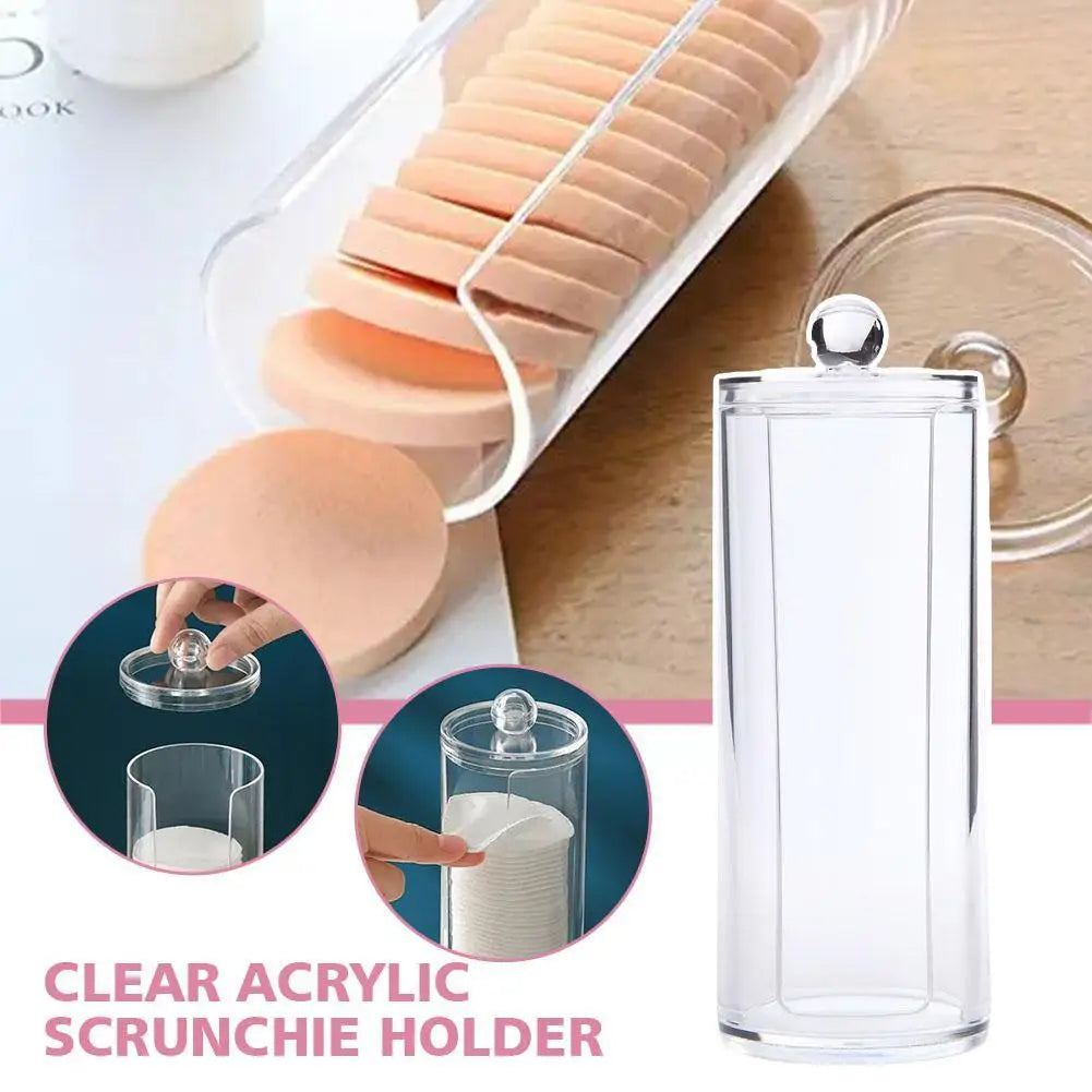 Acrylic Makeup Organizer Container for Cotton Pads