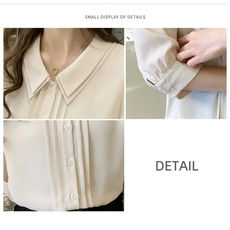 Women Chiffon Blouses Summer Short Sleeve Shirts