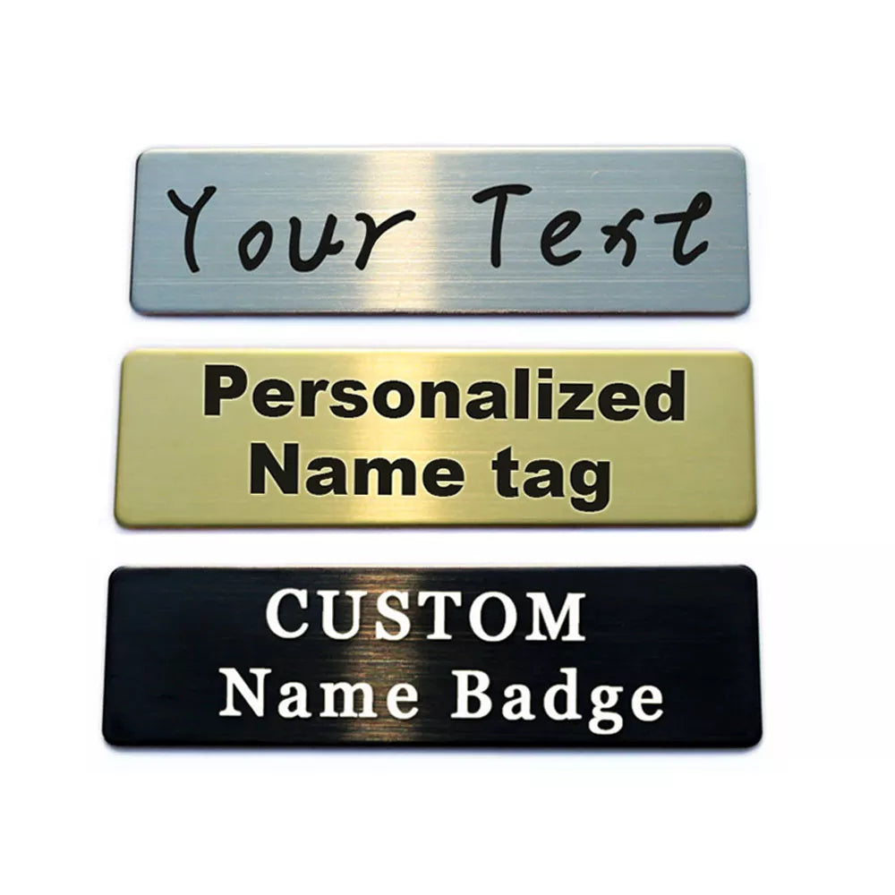 Stainless Steel Personalized Name Badge