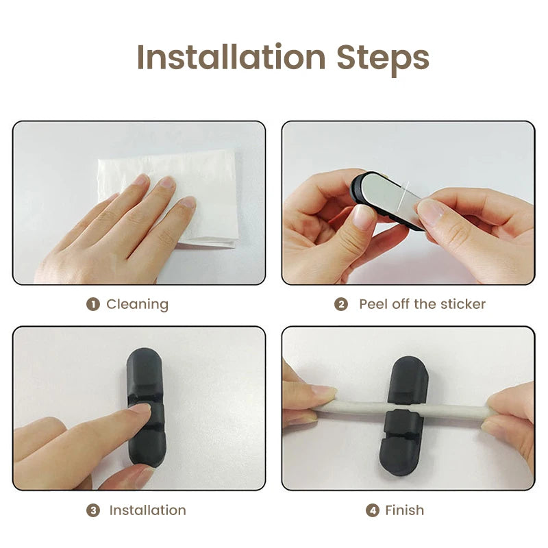 Cable Organiser Management Flexible Cord