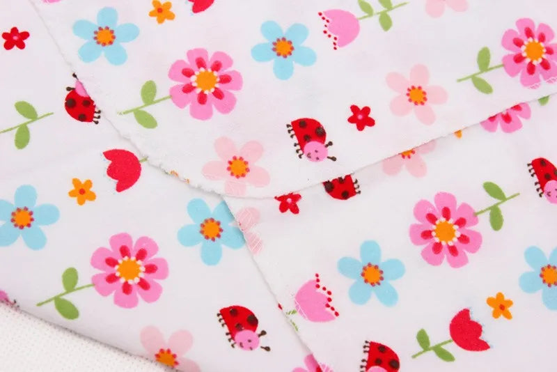 100%cotton flannel receiving baby blanket