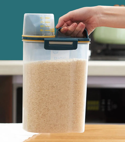 Grain Flour Rice Storage Box Transparent Organiser